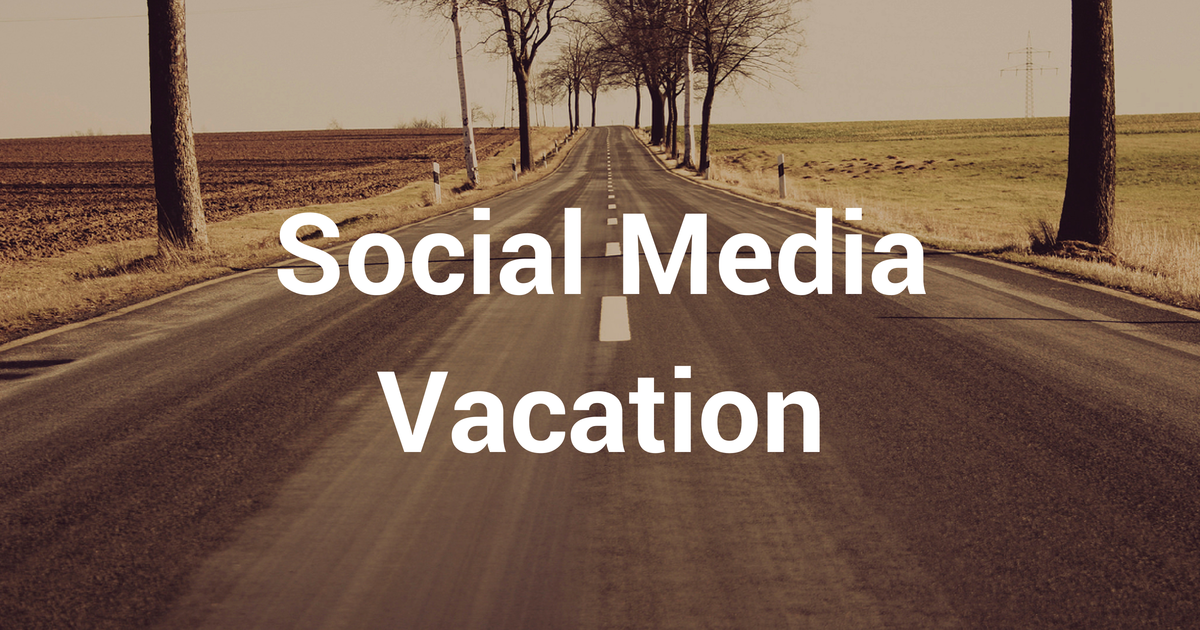 social media vacation